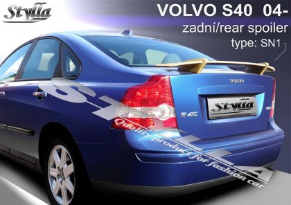 Spoiler zadní kapoty, křídlo Stylla Volvo S40 sedan 04-