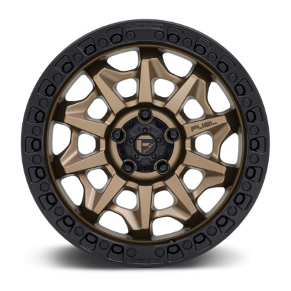 Alloy wheel D696 Covert Matte Bronze Black Bead Ring Fuel