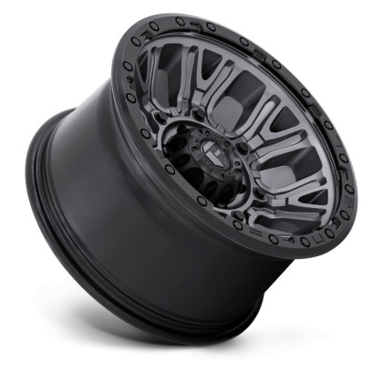 Alloy wheel D825 Traction Matte Gunmetal W/ Black Ring Fuel
