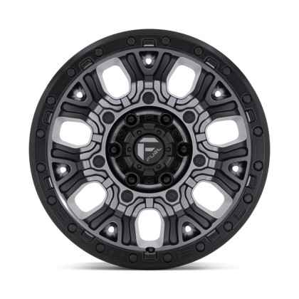 Alloy wheel D825 Traction Matte Gunmetal W/ Black Ring Fuel