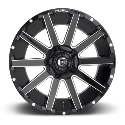 Alloy wheel D615 Contra Gloss Black Milled Fuel