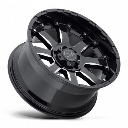 Alloy wheel Gloss Black W/ Milled Spokes Sierra Black Rhino