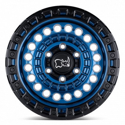 Alloy wheel Cobalt Blue W/ Black Ring Sentinel Black Rhino