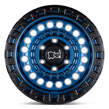 Alloy wheel Cobalt Blue W/ Black Ring Sentinel Black Rhino