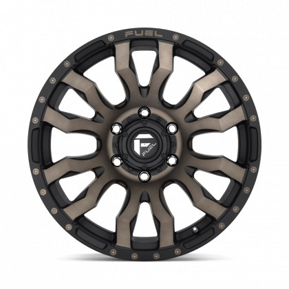 Alloy wheel D674 Blitz Matte Black Double Dark Tint Fuel