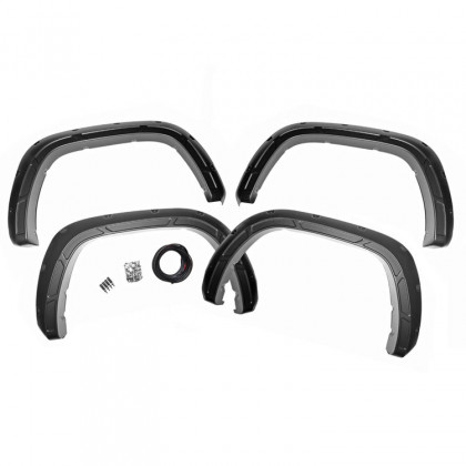 Front and rear fender flares Rough Country Defender Pocket