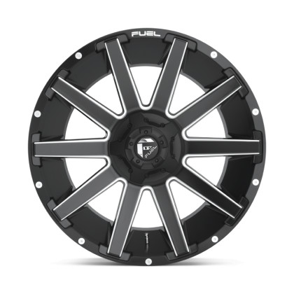 Alloy wheel D616 Contra Matte Black Milled Fuel