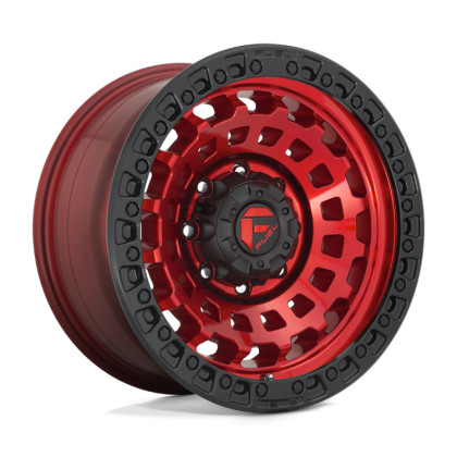 Alloy wheel D632 Zephyr Candy RED Black Bead Ring Fuel