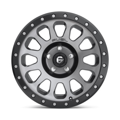 Alloy wheel D601 Vector Matte GUN Metal Black Bead Ring Fuel