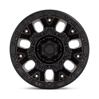 Alloy wheel D824 Traction Matte Black W/ Double Dark Tint Fuel