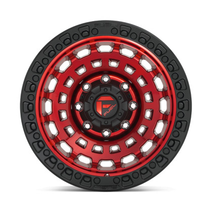 Alloy wheel D632 Zephyr Candy RED Black Bead Ring Fuel