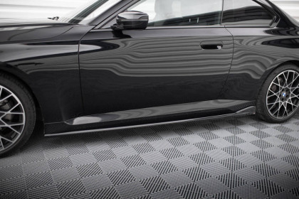 Prahové lišty V.2 BMW 2 Coupe G42 černý lesklý plast