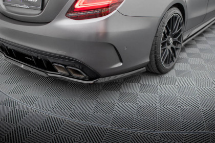 Spoiler zadního nárazniku Mercedes-AMG C63 Sedan / Estate W205 Facelift černý lesklý plast