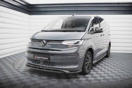 Spojler pod nárazník lipa V.1 Volkswagen Multivan T7 černý lesklý plast