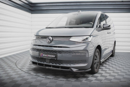 Spojler pod nárazník lipa V.2 Volkswagen Multivan T7 černý lesklý plast