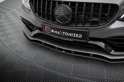 Street pro spojler pod nárazník lipa Mercedes-AMG C63 Sedan / Estate W205 Facelift černý