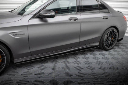 Prahové lišty Street pro Mercedes-AMG C63 Sedan / Estate W205 Facelift černé