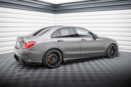 Prahové lišty Street pro + flaps Mercedes-AMG C63 Sedan / Estate W205 Facelift černé