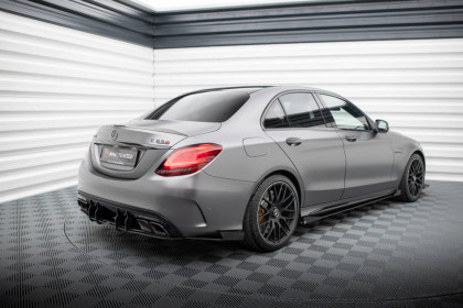 Splittery zadní boční Street Pro + flaps Mercedes-AMG C63 Sedan / Estate W205 Facelift černé