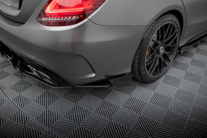 Splittery zadní boční Street Pro + flaps Mercedes-AMG C63 Sedan / Estate W205 Facelift černé