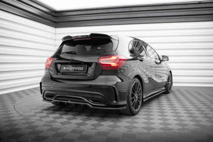 Spoiler zadního nárazniku Mercedes-Benz A AMG-Line W176 Facelift černý lesklý plast