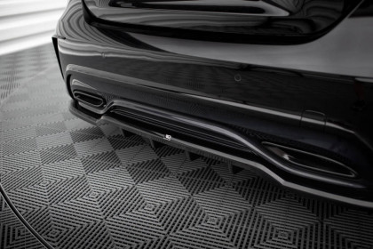 Spoiler zadního nárazniku Mercedes-Benz A AMG-Line W176 Facelift černý lesklý plast