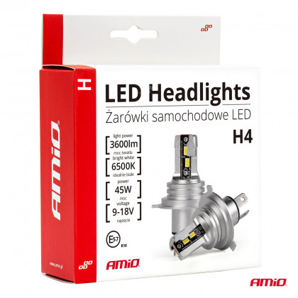 LED žárovky hlavního svícení H-mini H4 AMiO