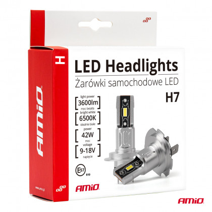 LED žárovky hlavního svícení H-mini H7 AMiO