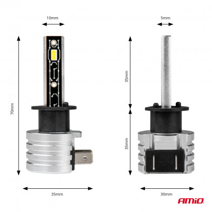 LED žárovky hlavního svícení H-mini H1 AMiO