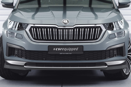 Spoiler pod přední nárazník CSR CUP pro Škoda Kodiaq 2021-  carbon look lesklý