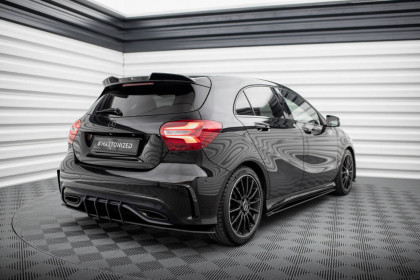 Spoiler zadního nárazníku Street pro Mercedes-Benz A AMG-Line W176 Facelift černý