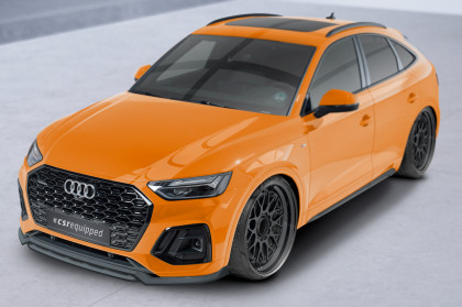 Spoiler pod přední nárazník CSR CUP pro Audi Q5 (FY/FYT) S-Line / SQ5 (FY) -  carbon look matný