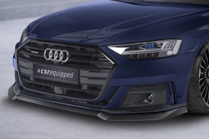 Spoiler pod přední nárazník CSR CUP pro Audi A8 D5 S-Line - černá struktura