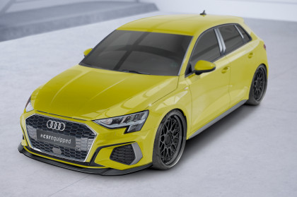 Spoiler pod přední nárazník CSR CUP - Audi A3 8Y S-Line / S3 8Y carbon look matný