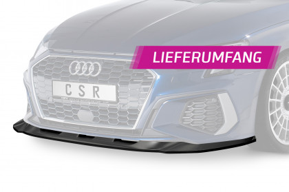 Spoiler pod přední nárazník CSR CUP - Audi A3 8Y S-Line / S3 8Y carbon look matný