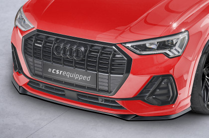 Spoiler pod přední nárazník CSR CUP pro Audi Q3 (F3) S-Line - carbon look matný