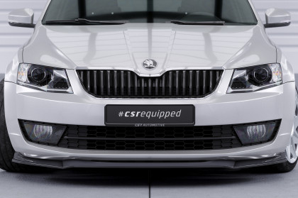 Spoiler pod přední nárazník CSR CUP pro Škoda Octavia 3 (Typ 5E) - carbon look lesklý