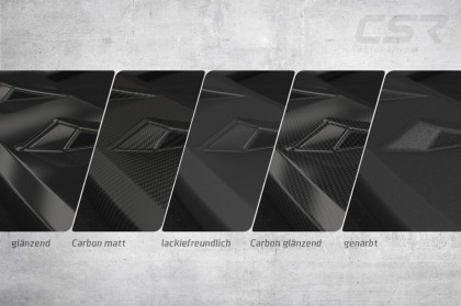 Spoiler pod přední nárazník CSR CUP pro Seat Exeo - carbon look lesklý