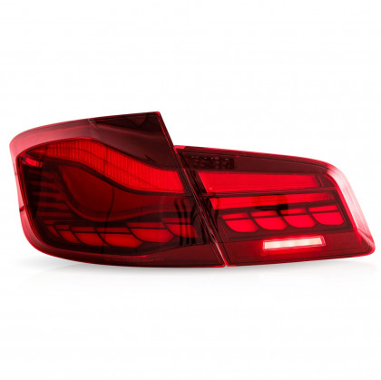 Zadní světla LED s dynamickým blinkrem BMW 5 F10 20-17 M4 GTS look červená