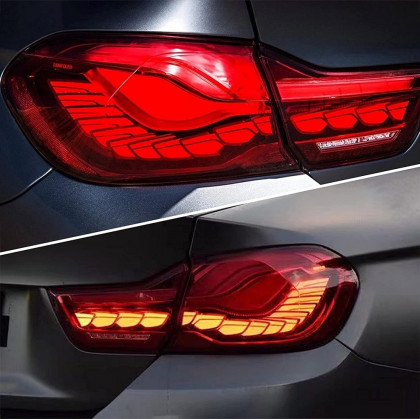 Zadní světla LED s dynamickým blinkrem BMW 3 F32 / F82 13- M4 GTS look červená