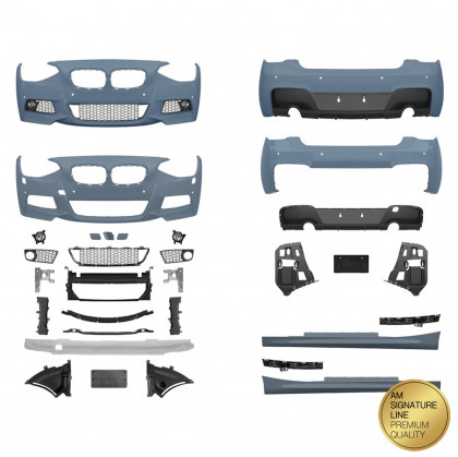 Body KIT pro BMW 1 (F21) Hatchback 2011-2015 M-Paket Style, dvě koncovky