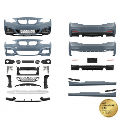 Body KIT pro BMW 2 (F22) Coupe (F23) Cabrio 2012-2020 M-Performance style, dvě koncovky