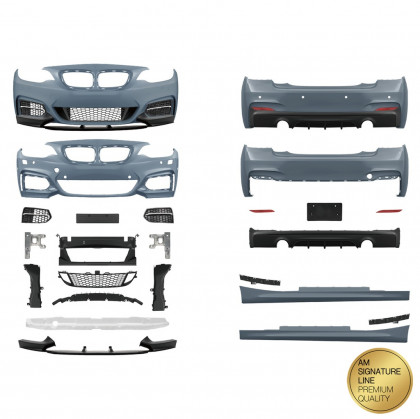 Body KIT pro BMW 2 (F22) Coupe (F23) Cabrio 2012-2020 M-Performance style,dvě koncovky, bez mlhovek