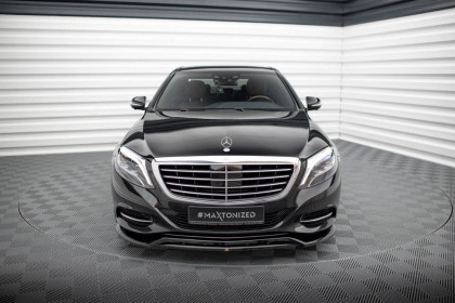 Spojler pod nárazník lipa Mercedes-Benz S W222 černý lesklý plast