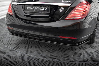 Spoiler zadního nárazniku V.2 Mercedes-Benz S W222 černý lesklý plast