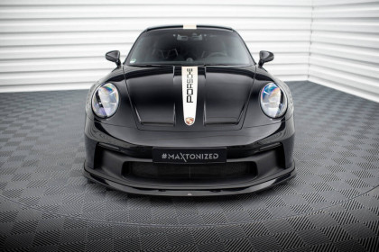Spojler pod nárazník lipa Porsche 911 992 GT3 černý lesklý plast