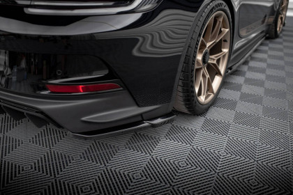 Splittery zadní boční Porsche 911 992 GT3 černý lesklý plast