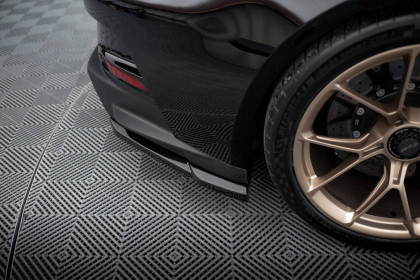 Splittery zadní boční Porsche 911 992 GT3 černý lesklý plast