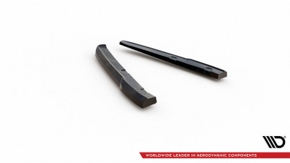 Splittery zadní boční Porsche 911 992 GT3 černý lesklý plast
