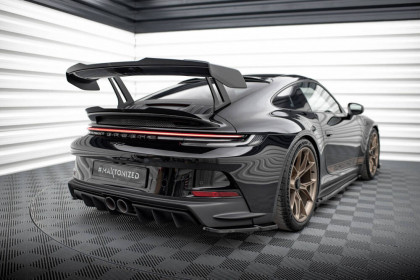 Prodloužení spoileru horní Porsche 911 992 GT3 černý lesklý plast